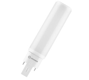 Ledvance Zakelijk: Professionele LED Verlichting & Armaturen LED PL-C Dulux - D/E HF & AC Mains 230V - 6W 660Lm - 4000K 840 Koel Wit | 4Pins G24q-1 - Vervangt 13W