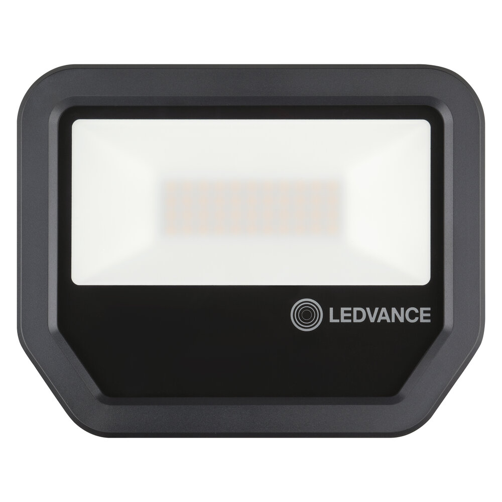 Ledvance LED Breedstraler GEN 3 Zwart 30W 3600lm 100D - 840 Koel Wit | IP65 - Symmetrisch