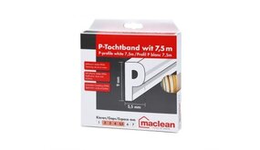 P tochtprofiel 3-5,5mm x 9mm - klevend P tochtprofiel 3-5,5mm x 9mm - klevend