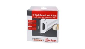 D tochtprofiel 3-6mm x 9mm - klevend D tochtprofiel 3-6mm x 9mm - klevend