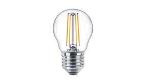 Philips LED Verlichting | Officieel distributeur LED Filament Helder glas -  G45 Kogellamp - E27 fitting -  4.7W 470lm - 827 Zeer Warm Wit | Vervangt 40W
