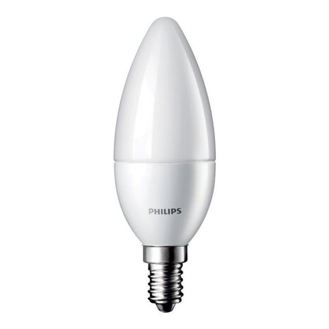 LED lamp kleine fitting E14 kaars 2700K 7W - Melkglas LED lamp kleine fitting E14 kaars 2700K 7W - Melkglas