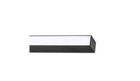 Spectrum voor de installateur LED Pendelarmatuur 168CM - Zwart Allday - 55W 6875Lm - 3000K 830 Warm Wit | UGR19 Prisma - 1680x74x44MM