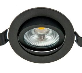 Macbright LED Inbouwspot  DALI - OLIVIA  - Zwart -  5W  450lm - 2700K  -  45° - Zaagmaat 75mm
