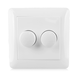 LCB LED Europe Afdekraam voor duo dimmer wit LCB LED Europe Afdekraam voor duo dimmer wit