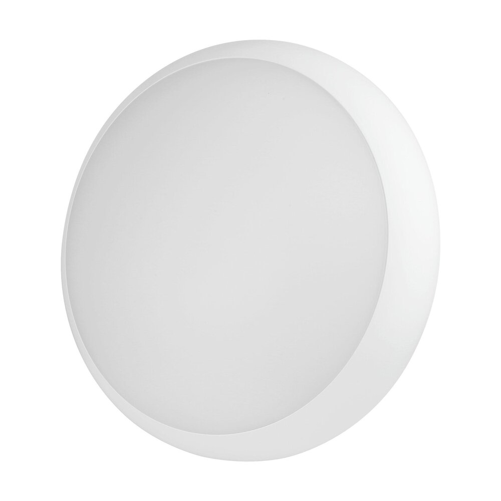 Spectrum voor de installateur: Betaalbare kwaliteit en veelzijdige LED-oplossingen LED Wand/ Plafondlamp IP65 - Bulkhead Wit - City PRO - Ø320MM - 18W/ 24W 1550Lm/ 2400Lm - CCT 830-840-865 Multi color Switch | IK08