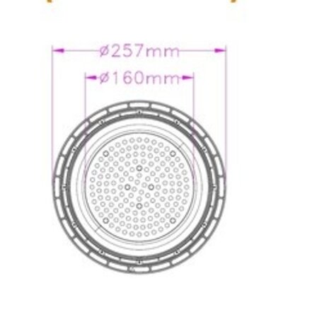 LCB LED UFO High Bay – 100W 12.000lm – 6000K Daglicht Wit – IP65 – DOB – Vervangt 250W – 3 Jaar Garantie LCB LED UFO High Bay – 100W 12.000lm – 6000K Daglicht Wit – IP65 – DOB – Vervangt 250W – 3 Jaar Garantie