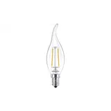 Philips CorePro LED candle E14 gebogen punt Filament Helder 2W 250lm - 927 Zeer Warm Wit | - Niet Dimbaar - Vervangt 25W Philips CorePro LED candle E14 gebogen punt Filament Helder 2W 250lm - 927 Zeer Warm Wit | - Niet Dimbaar - Vervangt 25W