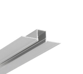 Topmet Aluminium U-Profiel Stuc - Zilver 2000x12mm  | 2 Meter - Geschikt voor 10mm LED Strips - type HIDE10 C4