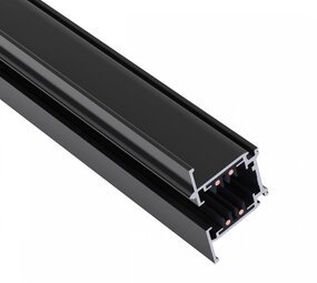 Spectrum voor de installateur 3-Fase Spanningsrail Inbouw stuc | 2 Meter - Zwart - 3-Phase track- Universeel