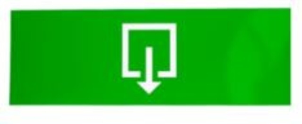 LCB LED Europe Noodverlichting Sticker EXIT 300x100mm LCB LED Europe Noodverlichting Sticker EXIT 300x100mm