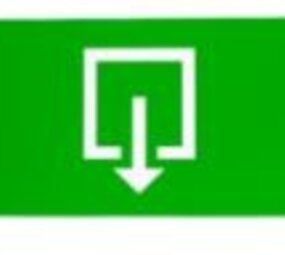 LCB LED Europe  Noodverlichting Sticker EXIT 300x100mm