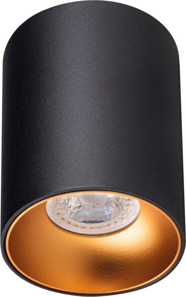 Kanlux Opbouwspot- rond - zwart - IP20 -GU10 fitting