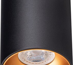 Kanlux Opbouwspot- rond - zwart - IP20 -GU10 fitting