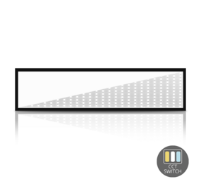 LCB LED Europe  LED Backlit paneel 30W - Zwart - 120x30cm - 135LM/W - CCT Switch lichtkleur instelbaar