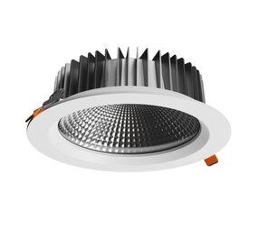 Spectrum voor de installateur LED Downlight IP54 - VIRGA 2 - Wit - 14W 140lm p/w - 3000K 830 - 90° - 230 x 80mm