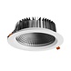 Spectrum voor de installateur LED Downlight IP54 - VIRGA 2 - Wit - 19W 150lm p/w - 4000K 840 - 60° - 23cm x 7,4cm - 50000H