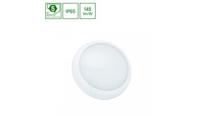Spectrum LED Plafond/wand armatuur IP65 - 24W 3480Lm / 30W 4350Lm  Dipswitch | 830-840-865 CCT Lichtkleur instelbaar | Ø320mm