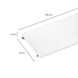 LCB LED Lichtlijn Toebehoren | 1.5 Meter Afdekplaat - PC Cover Wit - Type Sirius LCB LED Lichtlijn Toebehoren | 1.5 Meter Afdekplaat - PC Cover Wit - Type Sirius