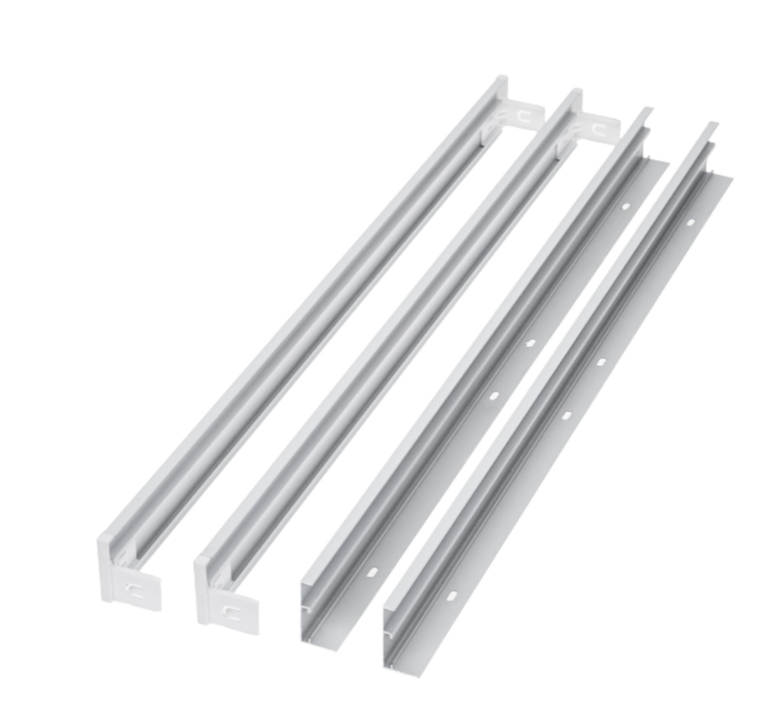 Spectrum voor de installateur  LED paneel opbouw - 60x60cm Framesysteem Type B schroefloos - Wit aluminium - 5cm hoog