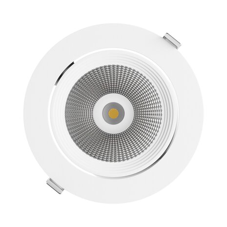 Spectrum voor de installateur LED Downlight Banaanspot - Wit -  SAL 2 -  40W 125Lm / W - 830 3000K - Kantelbaar - 50 Graden