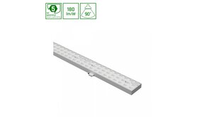 Spectrum voor de installateur Limea PRO Lichtlijn 75W NW 230V 90graden IP40 IK08 1438mm WIT 5 jaar garantie DALI