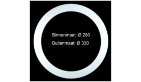 LCB LED Europe Verloopring - Opvulring - Wit - Ø280MM - Ø330MM LCB LED Europe Verloopring - Opvulring - Wit - Ø280MM - Ø330MM