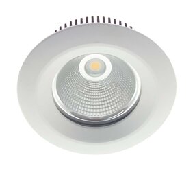 Macbright LED Downlight IP54 - PLUTO 205MM - Wit - 9.2W 1100Lm - 3000K 830 Warm Wit | Zaagmaat 165MM + GST18i3 Wieland