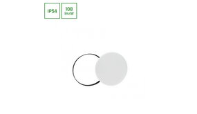 Spectrum LED plafonnière Nymphea IP54 - 250MM -  18W 2050Lm - 3000K 830 Warm Wit - MV sensor Spectrum LED plafonnière Nymphea IP54 - 250MM -  18W 2050Lm - 3000K 830 Warm Wit - MV sensor