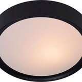 Lucide Moderne Plafondlamp IP20 - LEX  Zwart 25 cm - 1-Lichts  |  1xE27 Fitting - 230v