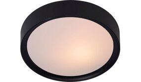 Lucide Moderne Plafondlamp IP20 - LEX  Zwart 25 cm - 1-Lichts  |  1xE27 Fitting - 230v Lucide Moderne Plafondlamp IP20 - LEX  Zwart 25 cm - 1-Lichts  |  1xE27 Fitting - 230v