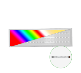 LCB LED Europe  LED paneel 120x30cm 40W - RGB+CCT - Bedienen met RF controler