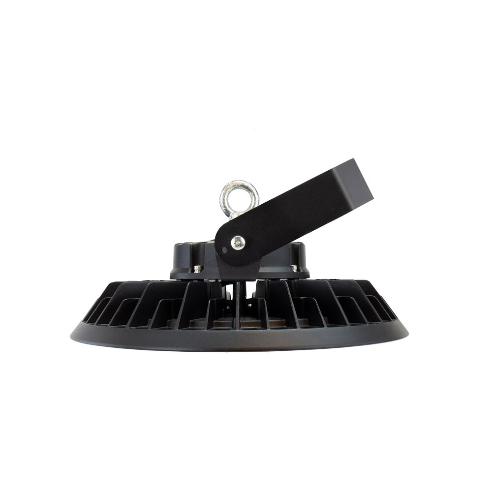 Spectrum voor de installateur LED Highbay IP65 - Zwart PLATEO 3 - 200W 36000Lm - Nood batterij 2H - 4000K 840 Helder Wit -  Dali Dimbaar - 90 Graden lens