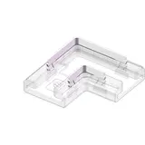 LCB LED Europe  LED COB strip verbinding 2 Pin  - L stuk - Hoek connector voor enkelkleurige strip - 8mm transparant