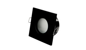 LED line verlichting - Betaalbare Professionele LED Oplossingen LED inbouwspot zwart vierkant - Badkamer IP44 - zaagmaat 73mm - buitenmaat 84mm