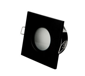 LED line verlichting - Betaalbare Professionele LED Oplossingen LED inbouwspot zwart vierkant - Badkamer IP44 - zaagmaat 73mm - buitenmaat 84mm