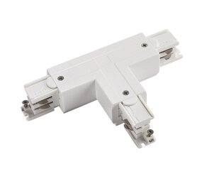 Spectrum voor de installateur 3-Fase Spanningsrail toebehoren | T verbinding - Koppelstuk - Links voeding SPS 2 Connector - Wit