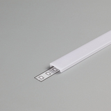 LCB LED Europe  LED Strip U- Tegelprofiel - Uni Tile 12MM - Toebehoren | 2 Meter Afdekkap Difuser opaal PC cover | PMMA