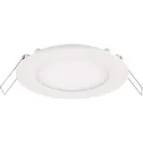 LCB LED LED Inbouwspot Dimbaar - Downlight Ultra slim 120MM - Rond Wit - 6W 600Lm - 3000k 830 Warm Wit | IP44 Zaagmaat 110mm