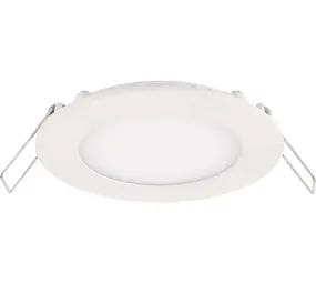 LCB LED Europe  LED Inbouwspot Dimbaar - Downlight Ultra slim 120MM - Rond Wit - 6W 600Lm - 3000k 830 Warm Wit | IP44 Zaagmaat 110mm