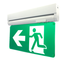 LCB LED Europe  LED Noodverlichting - Wit - 3W - Vluchtweg aanduiding - Wand/ Plafond montage - 3H LifePO4 3.2V 1.5Ah