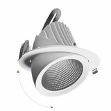 Spectrum voor de installateur LED Downlight Banaanspot - Wit - Kantelbaar | 19W 2375Lm - 840 Helder Wit | 5 jaar garantie