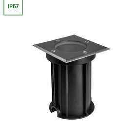 Spectrum voor de installateur LED Grondspot Vierkant Lukka IP67 - GU10 - 108x114mm