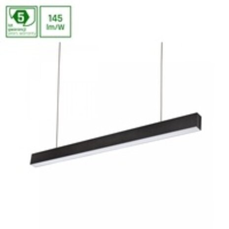 Spectrum voor de installateur LED Pendelarmatuur 168CM - Zwart Allday - 23W 3335Lm - 4000K 840 Koel Wit |  UGR19 Prisma - 1680x74x44MM