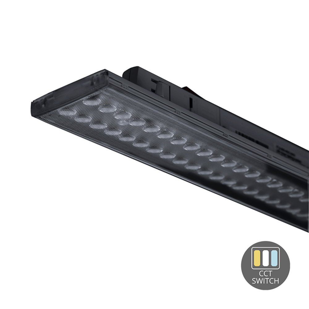 LED line verlichting - Betaalbare Professionele LED Oplossingen 3-Fase spannings Rail armatuur - 120cm - Zwart - 30W- 42W - 5040lm |  CCT 830 840 805 - Multi Lumen & Color Switch