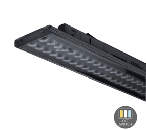 LED line verlichting - Betaalbare Professionele LED Oplossingen 3-Fase spannings Rail armatuur - 120cm - Zwart - 30W- 42W - 5040lm |  CCT 830 840 805 - Multi Lumen & Color Switch