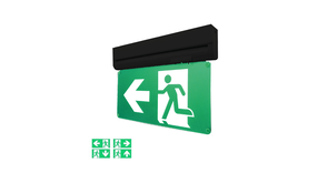 LCB LED LED Noodverlichting - Zwart - 3W - Vluchtweg aanduiding - Wand/ Plafond montage - 3H LifePO4 3.2V 1.5Ah acc LCB LED LED Noodverlichting - Zwart - 3W - Vluchtweg aanduiding - Wand/ Plafond montage - 3H LifePO4 3.2V 1.5Ah acc