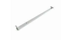 LED TL armatuur - 150cm wit aluminium - voor dubbele LED TL buis LED TL armatuur - 150cm wit aluminium - voor dubbele LED TL buis