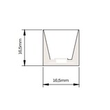 LCB LED Europe  Montage Profiel Neonflex Topview