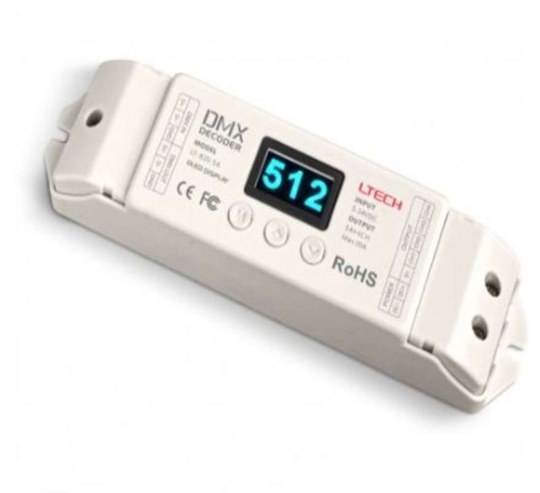 LCB LED Europe  LED Decoder DMX Digital 4x5A - LT-820-5A